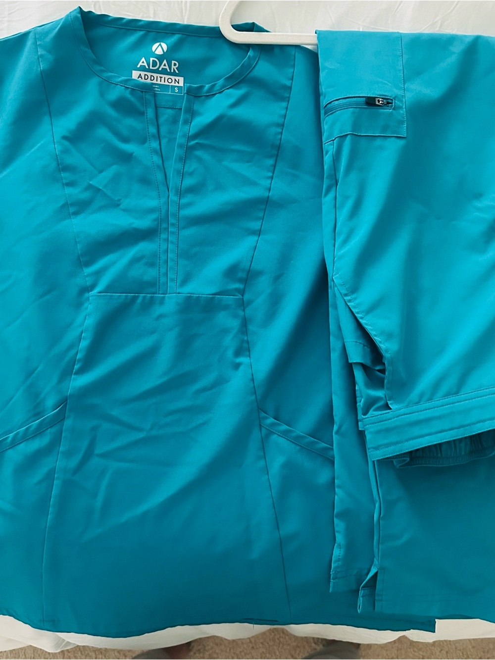 Ada Addition Teal Tunic-Style Medical Top